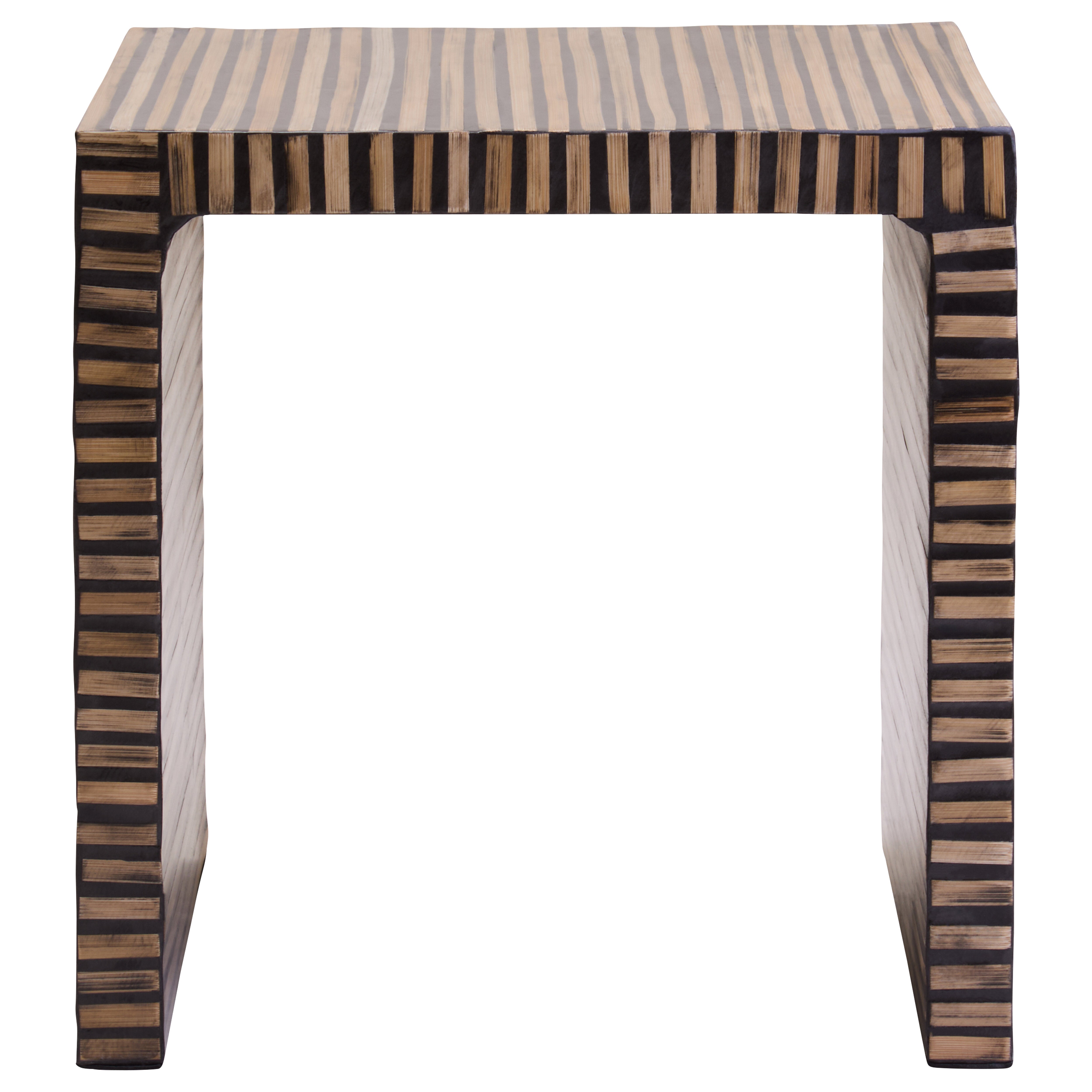 Antibes Bamboo Inlay Side Table